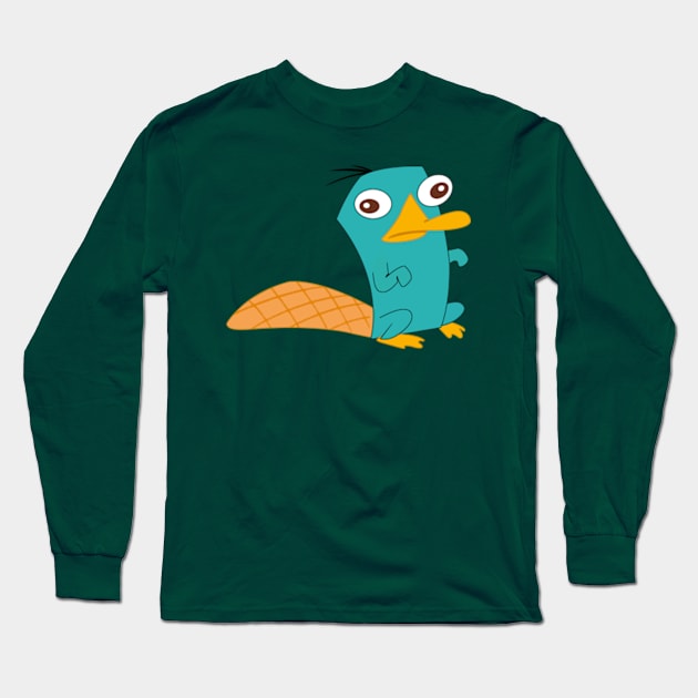 Perry Platypus Long Sleeve T-Shirt by LuisP96